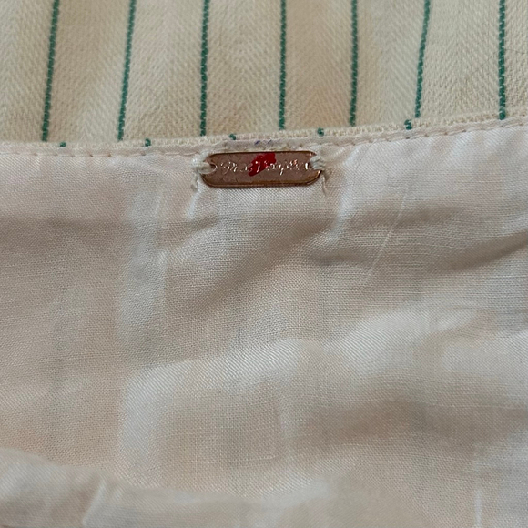 Free People One Striped Halter Maxi Dress Beige/Green Size See Notes NWOT - Picture 6 of 9